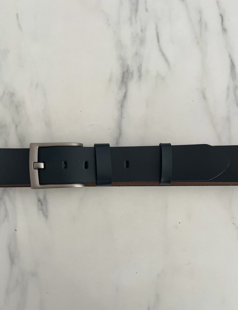 Ανδρική μπλε ζώνη δερμάτινη 250440B φωτογραφία